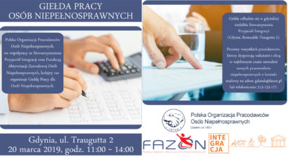 Giełda Pracy POPON w Gdyni – 20 marca, w godz. 11.00-14.00