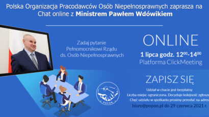 Chat online z Ministrem Pawłem Wdówikiem – 1 lipca godzina 12:00-14:00
