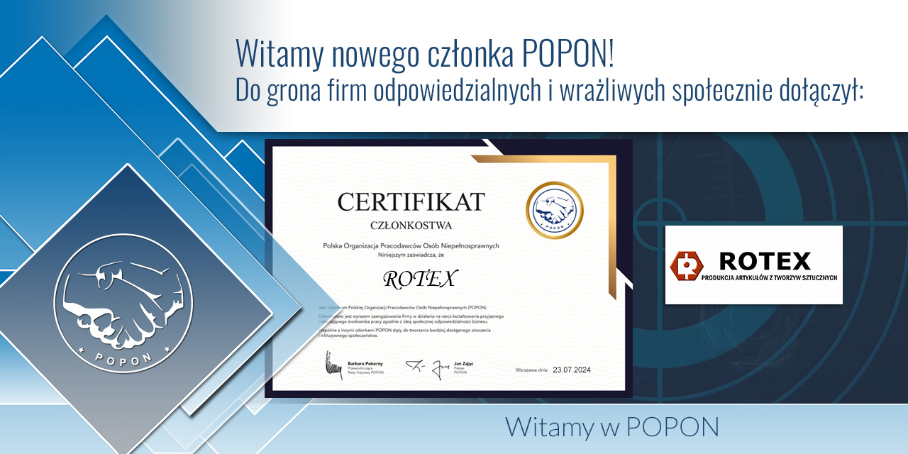 WITAMY NOWEGO CZŁONKA POPON