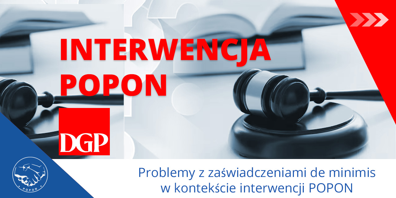 DGP: Są problemy z uzyskaniem zaświadczeń o pomocy deminimis